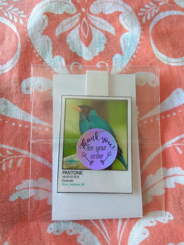 Marcapáginas con imán de pájaros