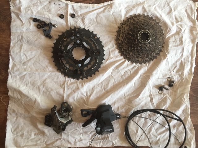 Grupo Shimano Deore 36/22, 10 piñones 11/36