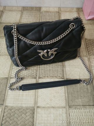 Bolso pinko negro de segunda mano por 135 EUR en Bilbao en WALLAPOP