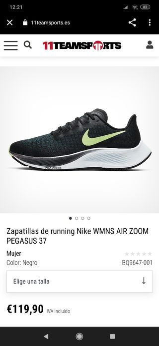 Playero NIKE AIR ZOOM PEGASUS. talla 42 de segunda mano por 30 EUR en  Valladolid en WALLAPOP