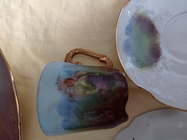 Platos+taza porcelana francesa