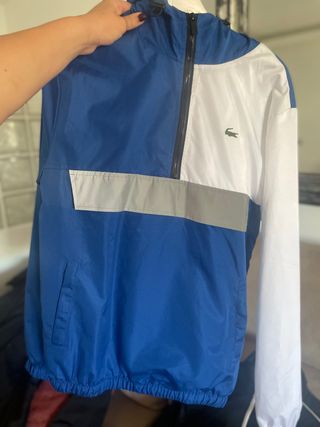 CHÁNDAL COMPLETO LACOSTE SPORT FRANJAS BLANCO