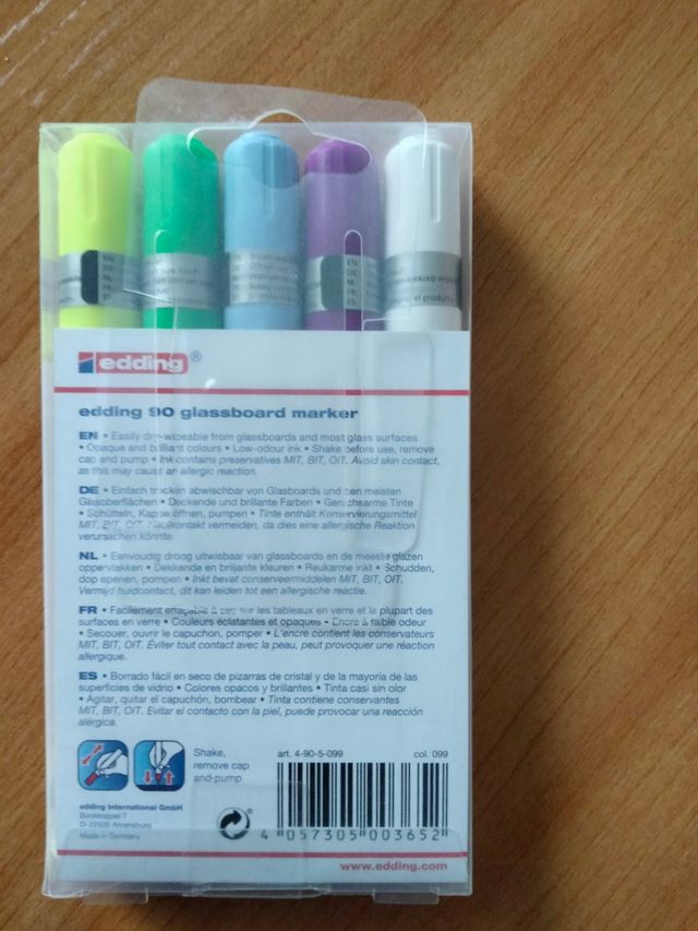 Marcador para cristal EDDING 90 a estrenar