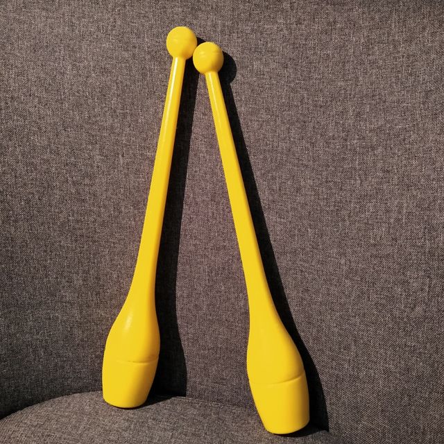 Bastoni ritmici gialli da 35 cm