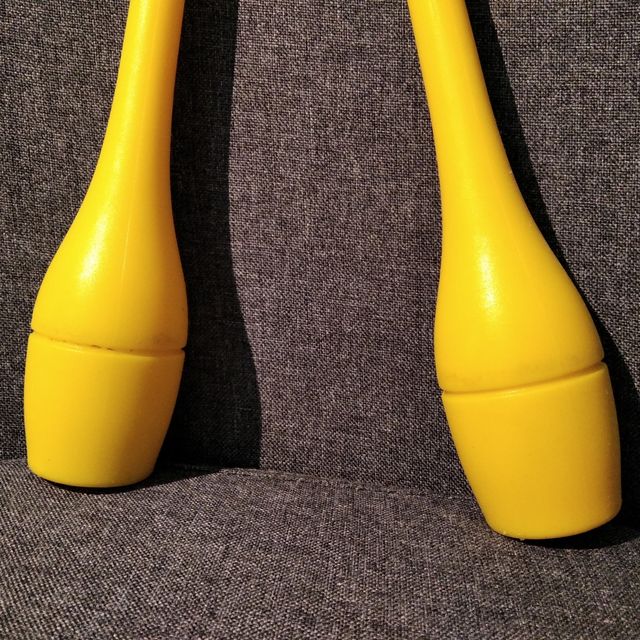 Bastoni ritmici gialli da 35 cm