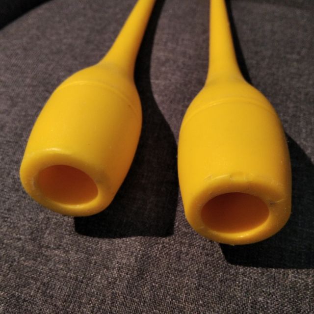 Bastoni ritmici gialli da 35 cm
