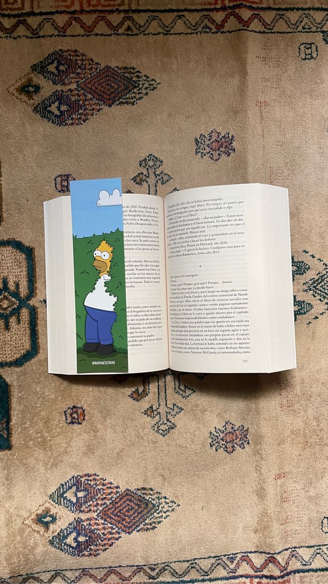 Marcapáginas de Los Simpson