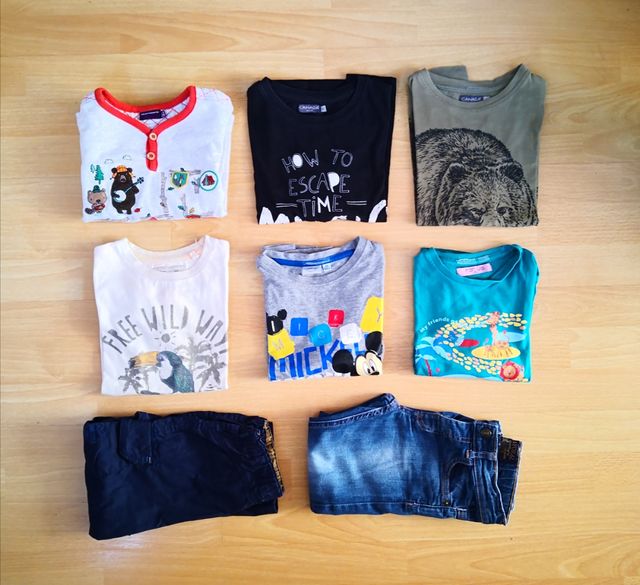 8 prendas ropa niño 4-6 años