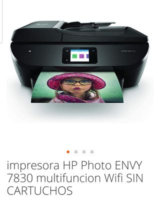 Impresora HP photo envy 7830 multifunción wifi de segunda mano por 100 EUR  en Madrid en WALLAPOP