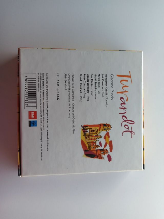 Turandot. Puccini. Caballé. Carreras. Freni