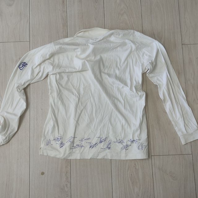 Camiseta centenario Real Madrid firmada 