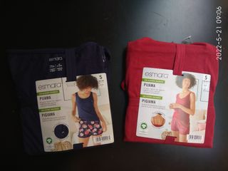 Talla 38\\/40 2 pijamas mujer de segunda mano por 10 EUR en Madrid en  WALLAPOP