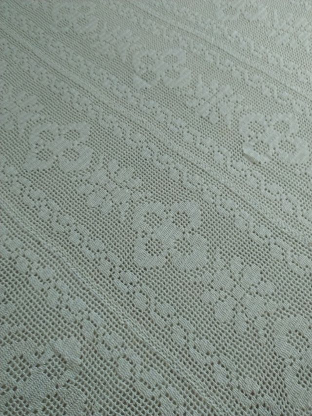 Colcha ganchillo hecha a mano.