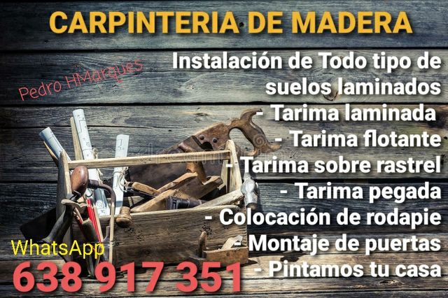 tarima ,rodapie y puertas