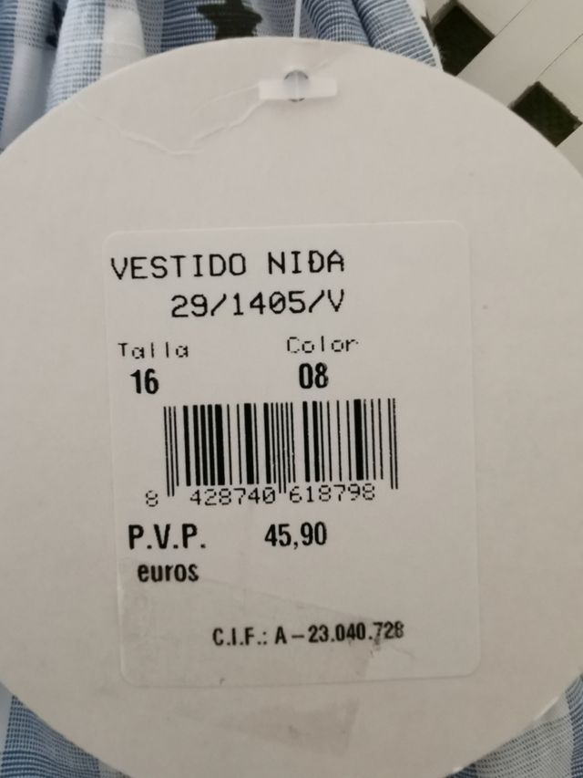 vestido verano niña, de 12 /14 años