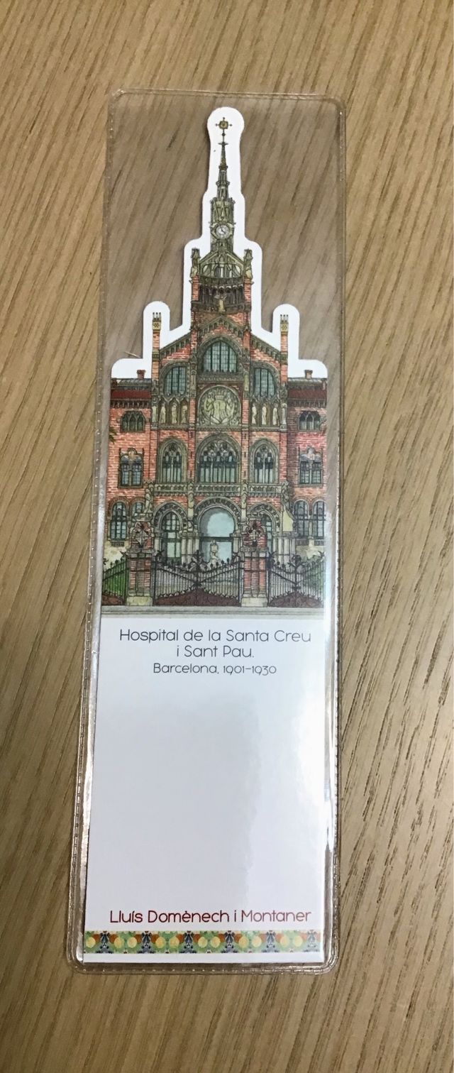 Punto de libro Modernismo Barcelona