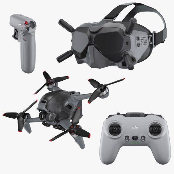 Dji Fpv combo con 5 baterías, bolsa, etc