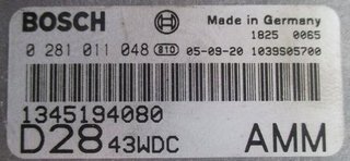 Centralita Motor  0281011048 0 281 011 048