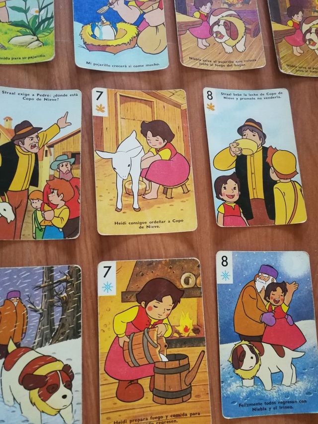 Cartas Heidi. Las 4 estaciones. Años 70