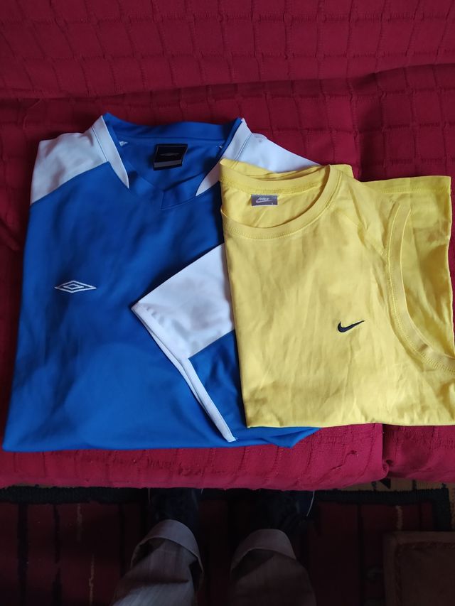 camisetas deporte UMBRO y NIKE