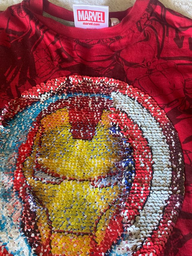 Camiseta manga larga Marvel/Desigual T3-4