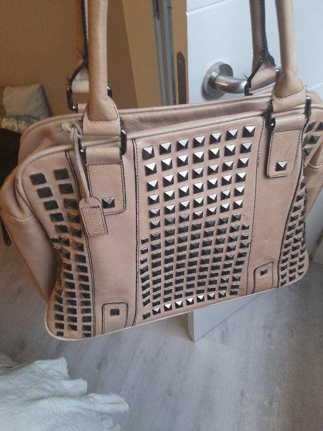 bolso grande piel de Zara