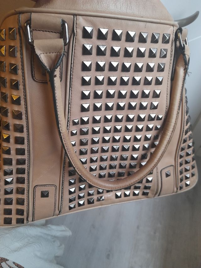bolso grande piel de Zara