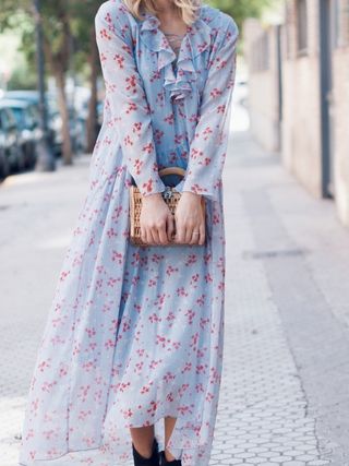 Top 10 vestidos largos de flores - D\u0026G