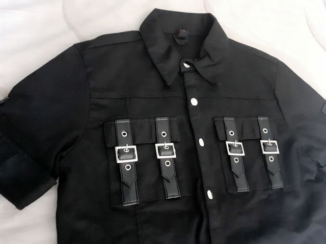 Camisa para hombre. Gótico, leather, fetish, heavy