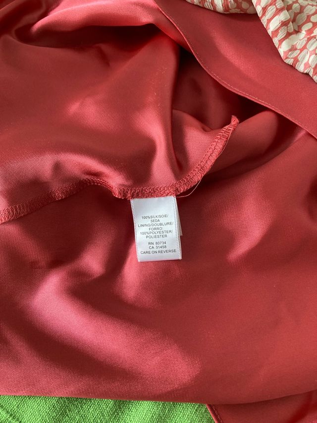 Vestido de fiesta de seda 100%