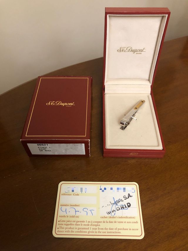 Alfiler/pinza para corbata Dupont