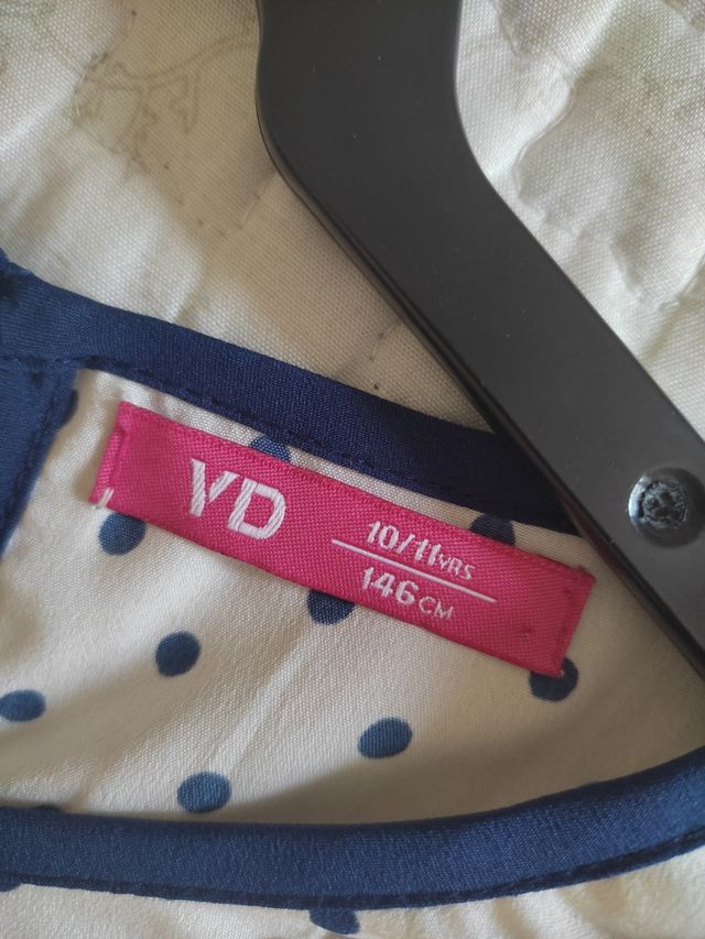 Blusa niña cuello joya talla 10