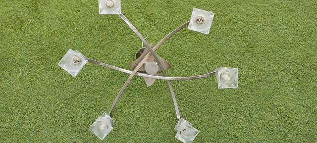 Lámpara acero inoxidable Salón