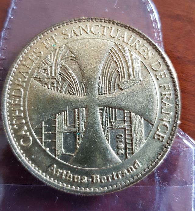 Medalla catedral de Reims  2010