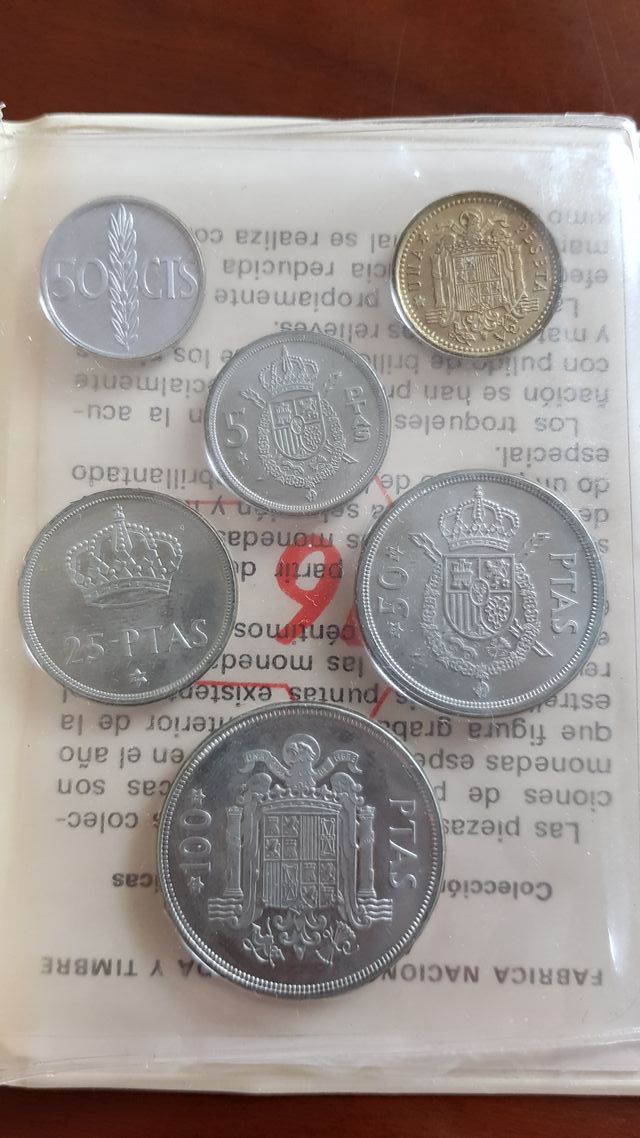 Cartera monedas Juan Carlos I 1975*76