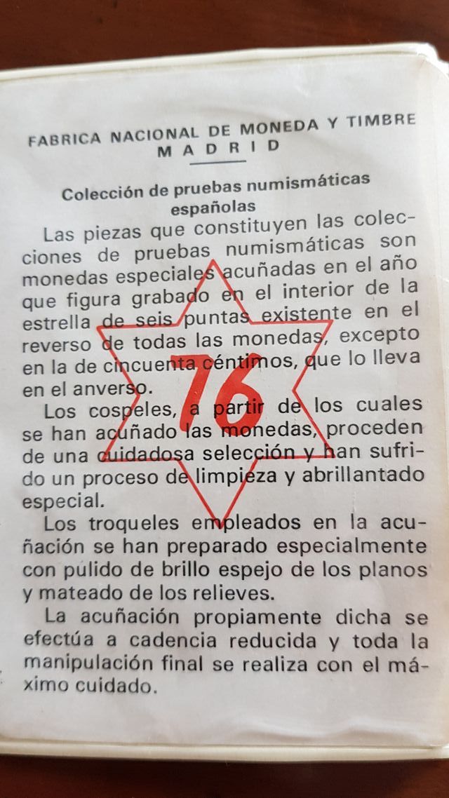 Cartera monedas Juan Carlos I 1975*76