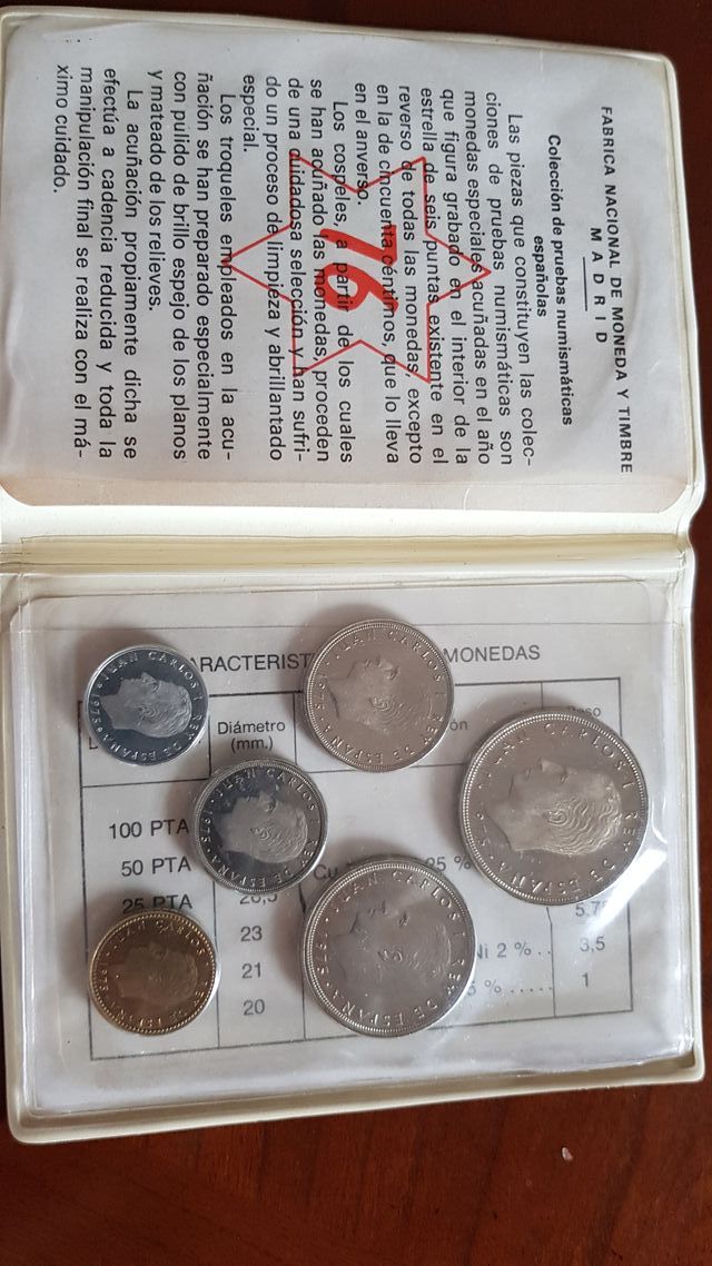 Cartera monedas Juan Carlos I 1975*76