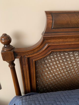 Conjunto dormitorio cabecero,bastidor y 2 mesillas
