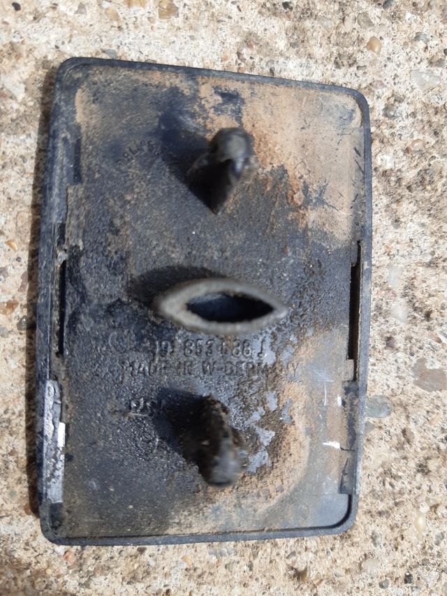 VW Golf 2  GTI Rotulo Negro Satinado/Cromado