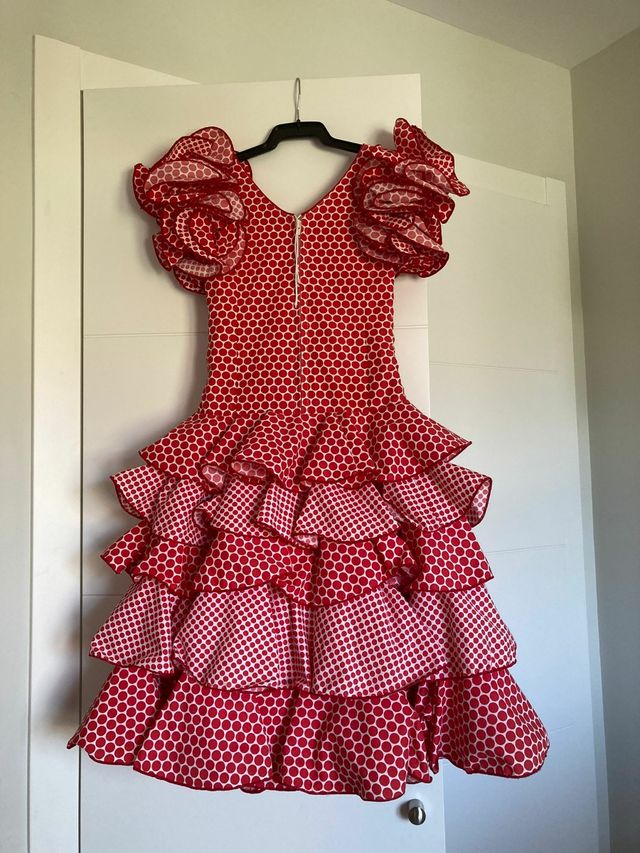 Traje de flamenca niña talla 4/5 años