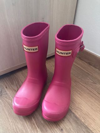 Botas Hunter niñas de segunda mano en WALLAPOP