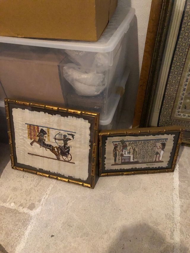 Lote de 3 cuadros egipcios y orientales