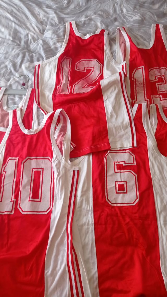 lote 6 camisetas antiguas de baloncesto años 80