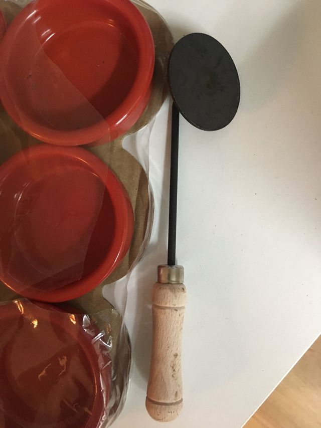 Cazuelas y quemador crema catalana