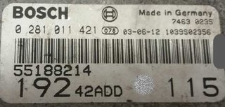 Centralita Motor  0281011421 0 281 011 421
