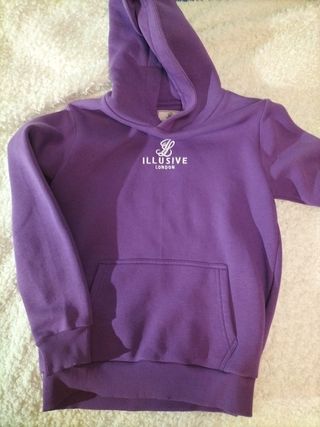 Sudadera siksilk con capucha morada de segunda mano por 28 EUR en Alcoy en  WALLAPOP
