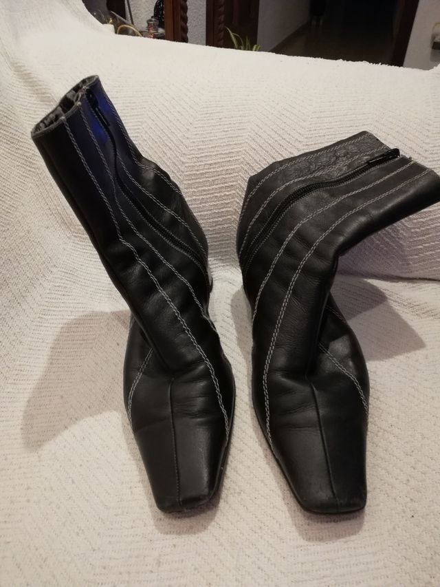 botines piel auténtica  38