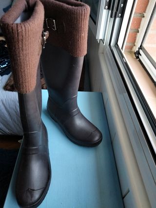 Botas de agua forradas de segunda mano en WALLAPOP