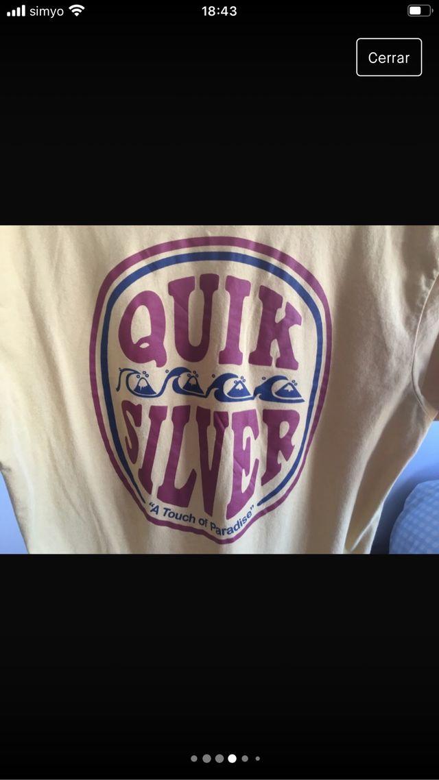 Camiseta amarilla de QuickSilver