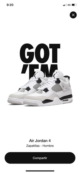 Nike Jordan J4 Military Black 43 de segunda mano por 320 EUR en Barcelona  en WALLAPOP